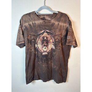 Mountain Evolution Indian Heritage Brown Bear Tee sz L
